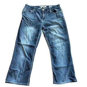 BKE Men's Tyler Bootleg Jeans in Faded Blue size 36R